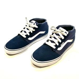 Vans Midtop Men Shoes US Size 10 Navy EXCELLENT SHAPE